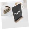 EXCEART 1pc Wooden Blackboard Double-Sided Wedding Chalkboard Sign Mini Chalkboard Decor Memo Board for Home view 3