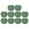 PRETYZOOM 10pcs Artificial Lily Pads Simulation Foam Lotus Leaf Floating Lily Pads for Fish Tank Pond Pool Decor (15cm) view 1