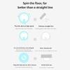 CYYMY Cleaning Robot Mop Robot Cleaner Cleaning Robot Household Mopping Machine Intelligent Wet and Dry Cleaning Tool for Home Office Living Room Bedroom,White view 4