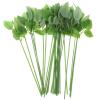 ARTIBETTER 30pcs Rose Flower Stem Green Floral Stem with Leaves Artificial Plastic Rose Floral Wire for DIY Crafts and Flower Arrangements view 1