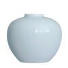 Wine Cabinet with Ceramic Vases, Round Shape Indoor Banquet Table Flower Decorative Vase Multifunction Hydroponic Vase(Size:17 * 16CM) view 1