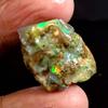 Dazzlegems 24.70 Cts AAA 100% Natural Rainbow Welo Fire Ethiopian Opal Rough Loose Gemstones-BC06-08 view 2