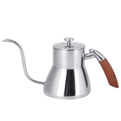 800ml Silver Stainless Steel Coffee Pot Water Kettle Coffee Kettle Water Pot 800ml Coffee Pot for Home Coffee Shop Use for Gas Stove, Induction Cooker, Electric Ceramic Stove, etc