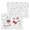 Iconikal 22-Pack Christmas Coloring Place Mats view 1