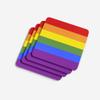 Caroline's Treasures Gay Pride Foam Set of 4 Coasters, Multicolor view 3
