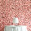 Artificial Flower Wall Panels 4 Pack of 24 x 16" Flower Wall Mat Silk Rose & Hydrangea Flower Panels for Backdrop Wedding Wall Decoration - Rose Gold view 1