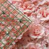 Artificial Flower Wall Panels 4 Pack of 24 x 16" Flower Wall Mat Silk Rose & Hydrangea Flower Panels for Backdrop Wedding Wall Decoration - Rose Gold view 3