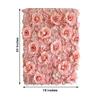 Artificial Flower Wall Panels 4 Pack of 24 x 16" Flower Wall Mat Silk Rose & Hydrangea Flower Panels for Backdrop Wedding Wall Decoration - Rose Gold view 4