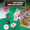 Feltectors Felt Card Game Table Cover for Playing Cards Poker, Mahjong, Domino, Bridge and Board Game, Elastic Fitted Tablecloth for 58 to 64 Inch Round Tables- Green view 3