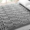 Mellow 3 Inch 5-Zone Memory Foam Mattress Topper with Plant-based Infusion and Moisture Control, CertiPUR-US Certified, King,Grey view 4