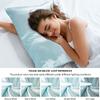 Satin Pillowcase for Hair and Skin Silk Pillow Case 2 Pack, Standard, Queen, and King Size, Slip Cooling Set of 2 with Envelope Enclosure view 4
