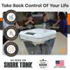 Kitchen Safe Time Lock Safe - Phone Safe Box with Timer, Timed Lock Box for Snacks & Valuables - KSafe Time Locking Container for Improved Self-Control (Mini, White Lid + 3.0 White Base) view 2