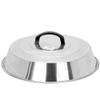 YRHH Cheese Melting Dome,12"Set Metal Steamer Lid for Grill Plate, Stainless Steel Barbecue Plate Accessories Flat Top Kitchen Cooking Hamburger-1pcs view 1