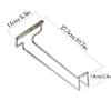 11in Wine Glass Rack - Under Cabinet Stemware Rack, Glasses Storage Hanger, 304 Stainless Steel Organizer for Bar Kitchen (2 Pack) view 2