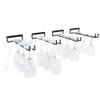 Wine Glass Rack Wall Mounted Set of 4, Heavy Duty Thick Wrought Iron Stemware Rack Black 11 Inch (no glasses included) view 1