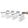 Wine Glass Rack Wall Mounted Set of 4, Heavy Duty Thick Wrought Iron Stemware Rack Black 11 Inch (no glasses included) view 2