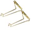 11in Stemware Holder Wall Mounted - Stainless Steel Chrome Under Cabinet Stemware Rack, Organizer for Bar & Kitchen - Gold (1 Slots, 2 Pack) view 1