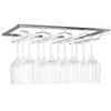Hanging Wine Glass Holder Rack with 4 Rows, Stainless Steel Wine Glass Rack Under Cabinet, Glasses Storage Hanger Organizer for Home Kitchen Dcor view 1
