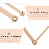 EXCEART 1set Wooden Clock Movement Replacement Kit Silent Hands for DIY Home Decor and Repair Easy Installation Craftsmanship for Wall Clocks view 4