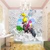 Niwo ART - Girl Racer, Wall Mural for Kid's room| Self-Adhesive Large Wallpaper (96"x144") view 1