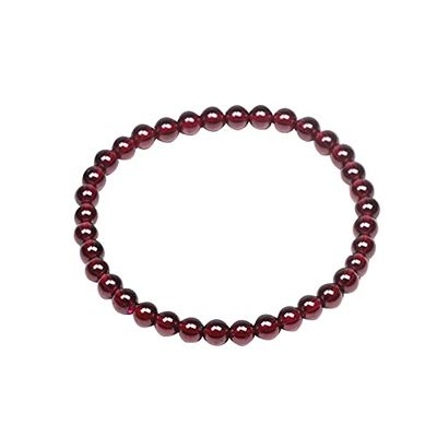 Ebuy365 Bracelets6Agarnetjohnstonotite (Wine red, Wine red 6mm)