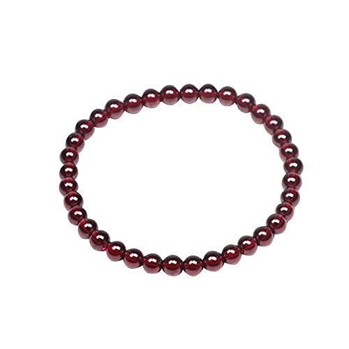 Ebuy365 Bracelets6Agarnetjohnstonotite (Wine red, Wine red 6mm)