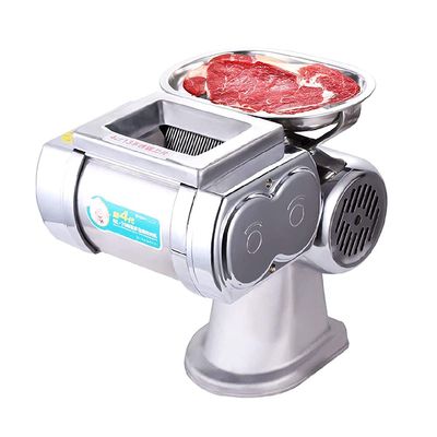 MNSSRN Electric Meat Slicer, Commercial Stainless Steel Blade Professional Fruit and Vegetable Slicer Beef Lamb Food Meat Grinder,2.5mm