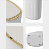 Garbage Bin for Kitchen 3.1 Gallon Household Trash Can with Lid Simple Automatic Touchless Trash Can Oval Induction Garbage Can for Kitchen Bedroom Living Room Office Garbage storage bucket Wastebaske view 3