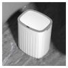 Garbage Bin for Kitchen 3.1 Gallon Household Trash Can with Lid Simple Automatic Touchless Trash Can Oval Induction Garbage Can for Kitchen Bedroom Living Room Office Garbage storage bucket Wastebaske view 1