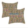 The Harry Creations 100% Cotton Indian Quilt Bed Cover Cover Bed Kantha Art Crafted Paradise Print Handmade Blanket Bedding Bedspread Bohemian Ethnic Quilt (Beige, King 90"x108" with Sham Covers) view 3
