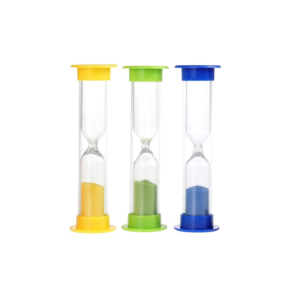 EXCEART 5pcs Colorful Sand Timer Hourglass Sandglass Timers for Games Cooking and Home Decor Random Colors Fun Timing Decor