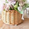 Babody Woven Willow Basket, Wedding Flower Girl Baskets with Handles Round Picnic Basket Decorative Flower Basket Easter Eggs Candy Basket with Plastic Insert, Brown, L (210219HT04-C-805-1351492231) view 4