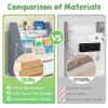MallBest Solid Wood Toddler Bookshelf with Storage Bins  Montessori-Inspired Front-Facing Book Rack for Kids, Ages 1-5, Easy Assembly, Grey view 4