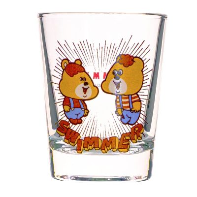 Sunart SWIMMER SAN3665-1 Mini Glass Cup, 1.7 fl oz (50 ml), Made in Japan