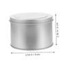 Cabilock 12pcs Round Tinplate Storage Cans Clear Lid Multi-Purpose Storage Boxes for Candy Tea Jewelry and More Silver Containers for Crafting and Packaging view 2