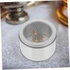 Cabilock 12pcs Round Tinplate Storage Cans Clear Lid Multi-Purpose Storage Boxes for Candy Tea Jewelry and More Silver Containers for Crafting and Packaging view 4