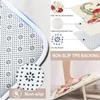 4PCS Mushroom Butterfly Flower Bathroom Shower Curtain Set with Rugs, Toilet Lid Cover and Bath Mat, Moon Stars Shower Curtain with 12 Hooks, Durable Retro Bathroom Decor Set view 4