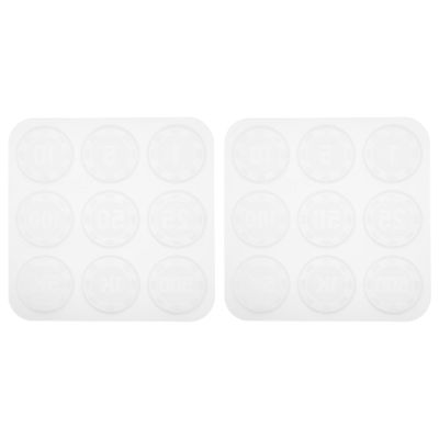 EXCEART Gambling Chip Silicone Mold 6 Inch Reusable Epoxy Resin Mold Non-Stick DIY Crafting Tool for Resin Poker Chips and Home Decor Projects