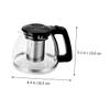 1l Stainless Steel Teapot Removable Infuser for Black Tea Tea Pot Kettle Infuser for view 4