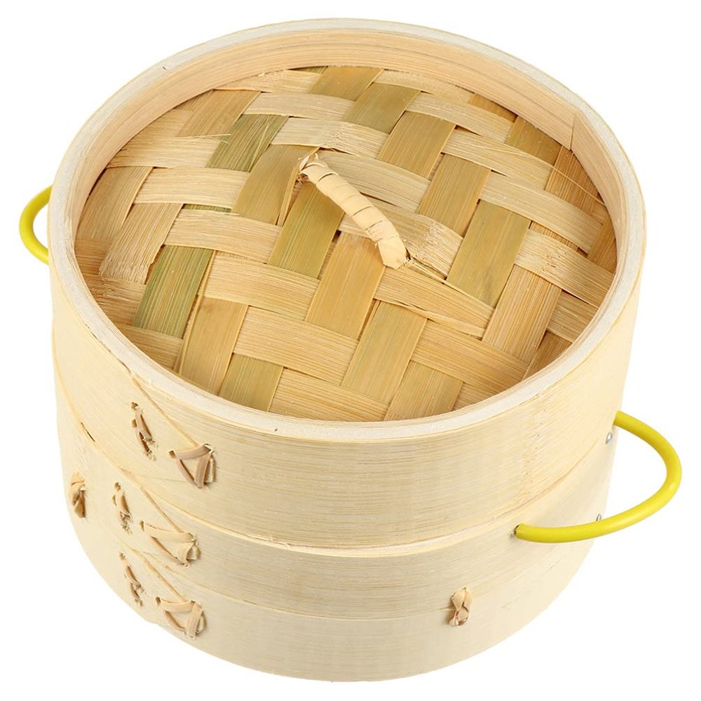 Cabilock Steamer Basket with Lid Cooking Tool for Dumplings Dim Sum and Meat Kitchen Steamer for Healthy Cooking