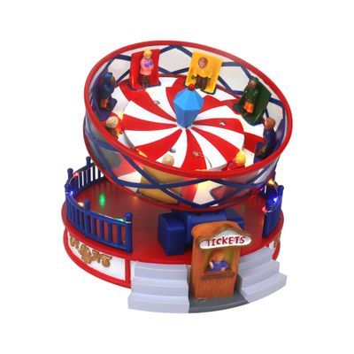 Christmas Village Tabletop Carnival Round Up - Pre-lit Winter Snow Village - Perfect Addition to Your Christmas Indoor Home Decorations Great Centerpiece for Your Collection - A Thoughtful Gift