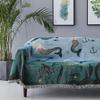 GYROHOME Sofa Slipcover,Throw Blanket for Couch with Tassels for Chair,Bed,Sofa,Suitable for All Seasons(71x91 Inches,Mermaid),Furniture Protector Slipcover Machine Washable view 2