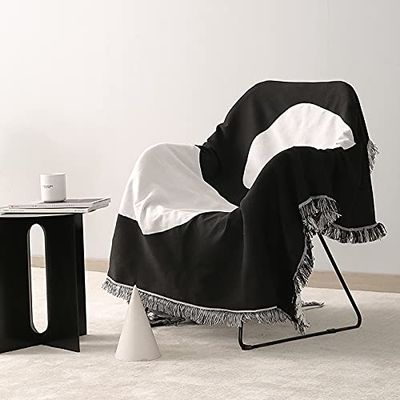 GYROHOME Sofa Slipcover,Throw Blanket for Couch with Tassels for Chair,Bed,Sofa,Suitable for All Seasons(51x71 Inches),Furniture Protector Slipcover Machine Washable