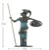 BEAUTIFUL GREEK STATUES Athena w/Javelin Shield Goddess of Wisdom, Handicraft, and War Handmade Solid Bronze 7.5 Inches view 2
