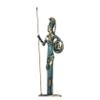 BEAUTIFUL GREEK STATUES Athena w/Javelin Shield Goddess of Wisdom, Handicraft, and War Handmade Solid Bronze 7.5 Inches view 4