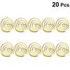 20 Pcs Gold Carbon Steel Table Number Holders for Home Business Use view 2