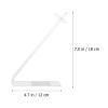 Baluue 2-Pack Clear Acrylic Shoe Display Stand Rack for Sneakers Flats Sandals Retail Store Showcase Organizer 6.69X4.72X1.96In view 2