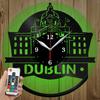 LED Vinyl Clock - Light Vinyl Wall Clock - Dublin - Original Gift Custom - Art LED Clock Design - Personalised LED Vinyl Record Wall Clock - Unique LED Light Home Decor view 1