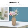 1pc Woven Flower Vase Unique Grass Desktop Decor for Home for Flower Arrangements and Hydroponic Plants Decorative Planter Khaki view 3