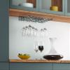 Metaltex Undershelf Wine Glass Holder, Black, 44 x 31 x 5 view 3